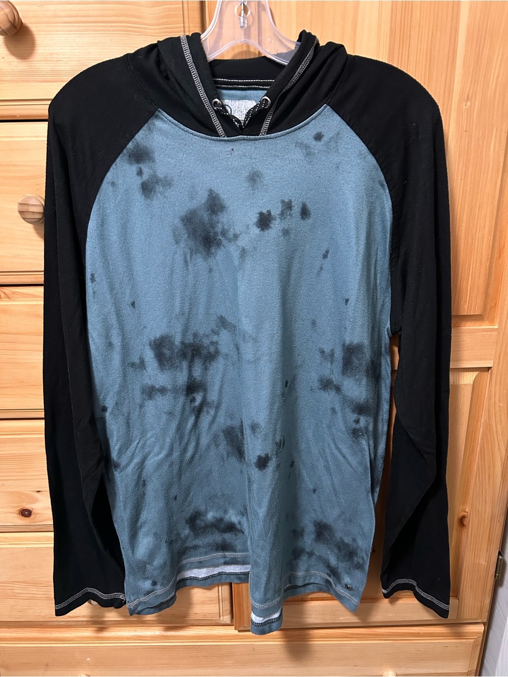 VTG Burnside Skatewear | L | Cloud Dye | Y2K Hoodie | Raglan - Picture 2 of 6